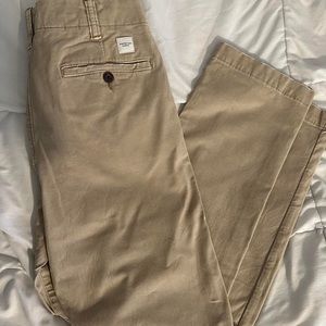 american eagle men’s original straight khaki brown/tan pants